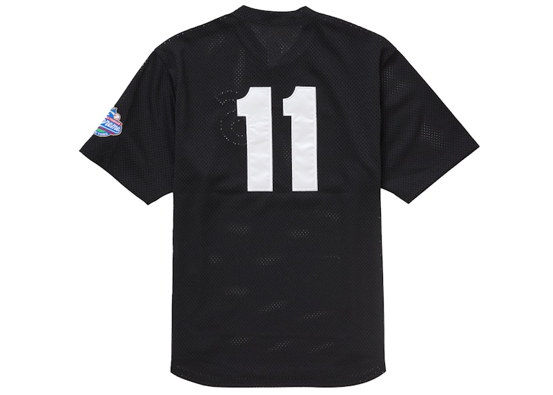 Order Supreme S Logo Baseball Henley (SS25) Hitam.