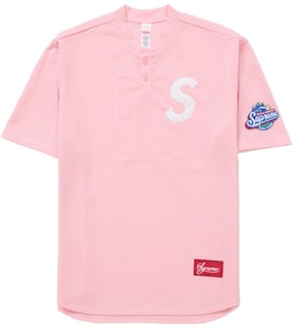 슈프림 S 로고 베이스볼 헨리 (SS25) 핑크 Buy 슈프림 S 로고 베이스볼 헨리 (SS25) 핑크