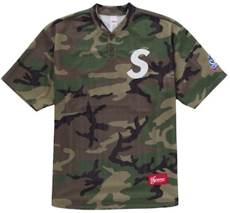 Supreme S Logo 棒球亨利衫 迷彩木紋款 Buy Supreme S Logo 棒球亨利衫 迷彩木紋款