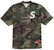 Supreme S Logo Baseball Henley Woodland Camo