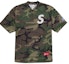 Buy Supreme S Logo Baseball Henley Woodland Camo