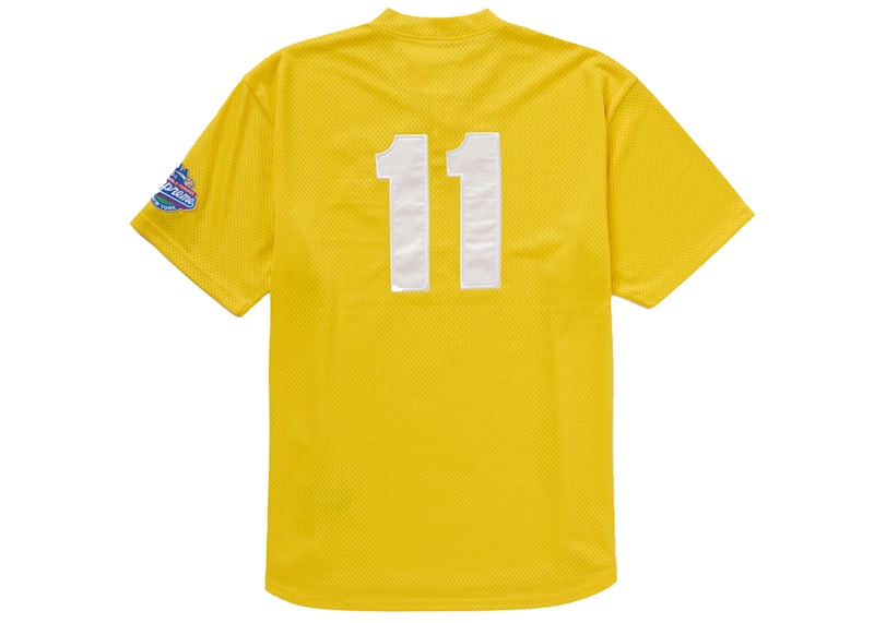 Order Supreme S Logo Baseball Henley Kuning.