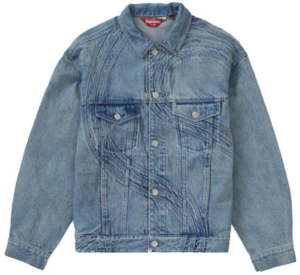 シュプリーム Sロゴ デニム トラッカージャケット ウォッシュブルー Buy シュプリーム Sロゴ デニム トラッカージャケット ウォッシュブルー