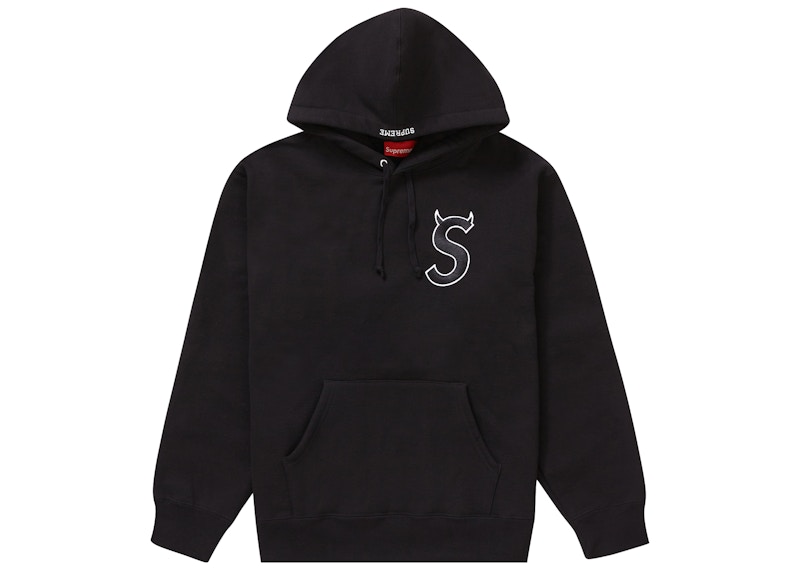 Buy Supreme Embroidered Chenille Hooded Sweatshirt 'Black' - Novelship