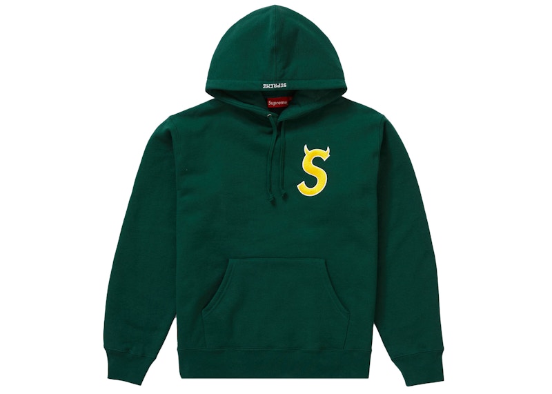 Buy Supreme Sロゴフーディー (FW22) ダークグリーン
