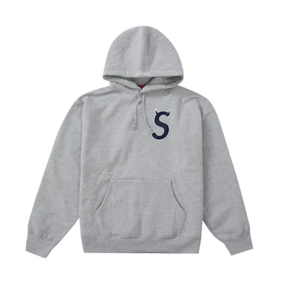 Supreme S Logo Hooded Sweatshirt (FW22) Heather Grey