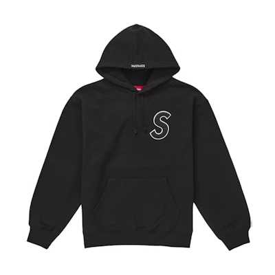 Supreme S Logo Hooded Sweatshirt (SS25) Black