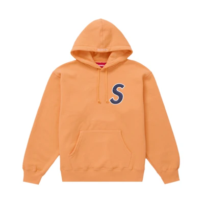 Supreme S Logo Hooded Sweatshirt (SS25) Bright Orange