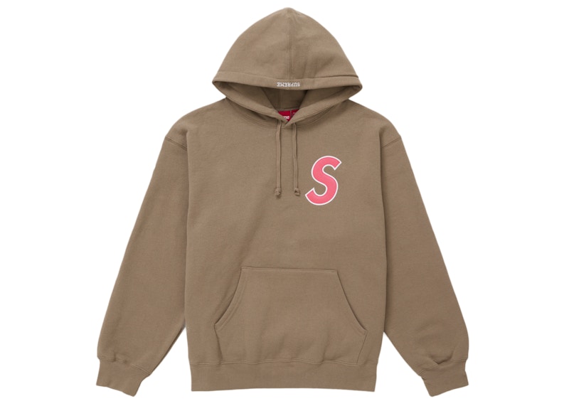 Supreme S Logo Hooded Sweatshirt (SS25) Dusty Brown