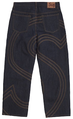 Supreme S標誌寬鬆牛仔褲 硬挺靛藍 Order Supreme S標誌寬鬆牛仔褲 硬挺靛藍