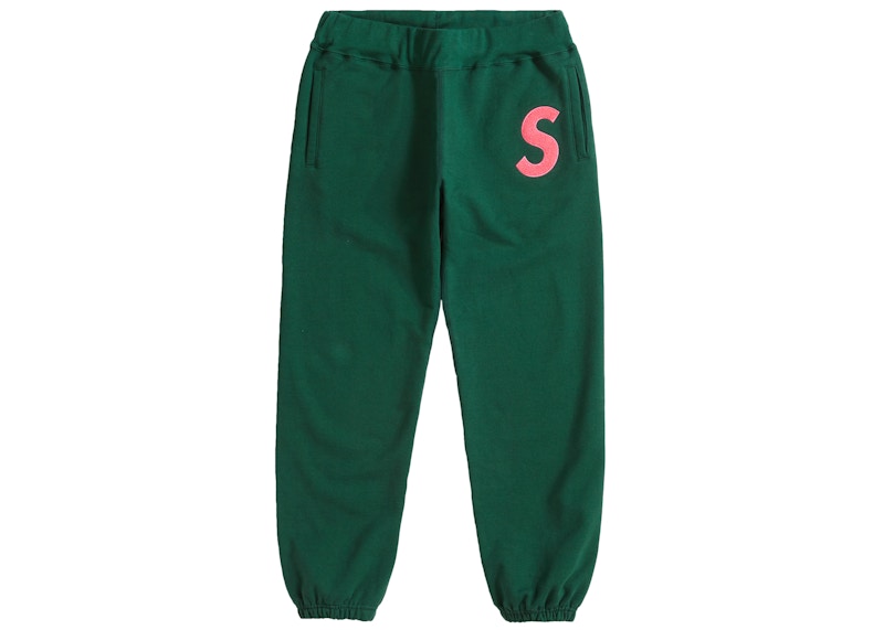 Buy 슈프림 S 로고 스웻팬츠 (FW19) 다크 그린