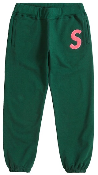 supreme-s-logo-sweatpant-fw-19-dark-green