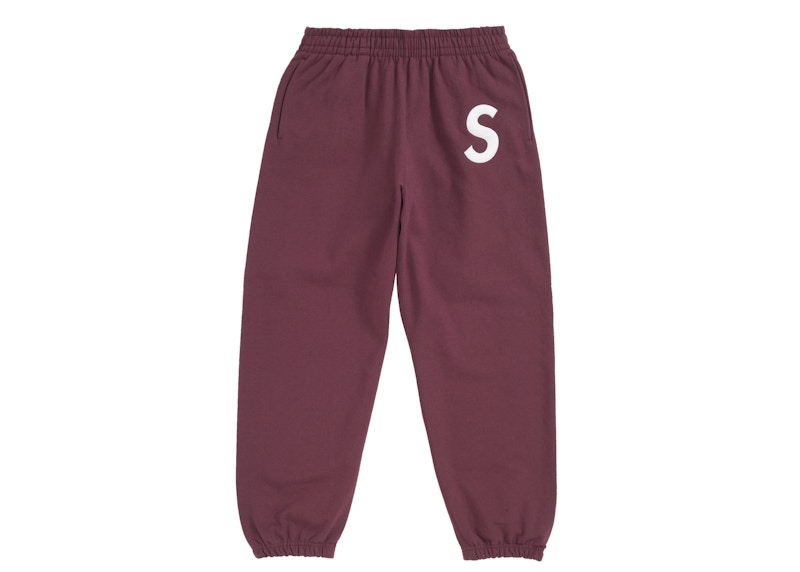 Supreme S Logo Sweatpant (FW24) Maroon
