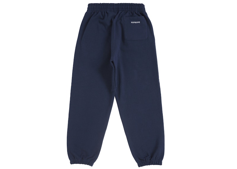 Order Supreme Seluar Sweat Logo S (FW24) Navy