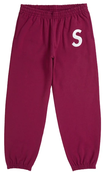 supreme-s-logo-sweatpant-fw-25-red