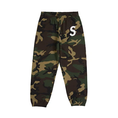 Supreme S Logo Sweatpant (FW25) Woodland Camo