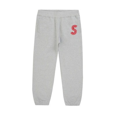 Supreme S Logo Sweatpant Heather Grey