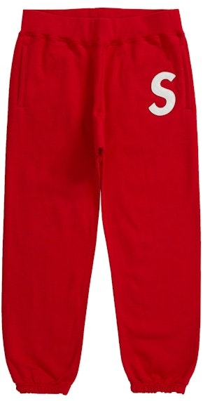 supreme-s-logo-sweatpant-red