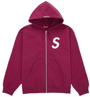 Supreme S Logo Zip Up Hooded Sweatshirt (FW25) Red Buy Supreme S Logo Zip Up Hooded Sweatshirt (FW25) Red
