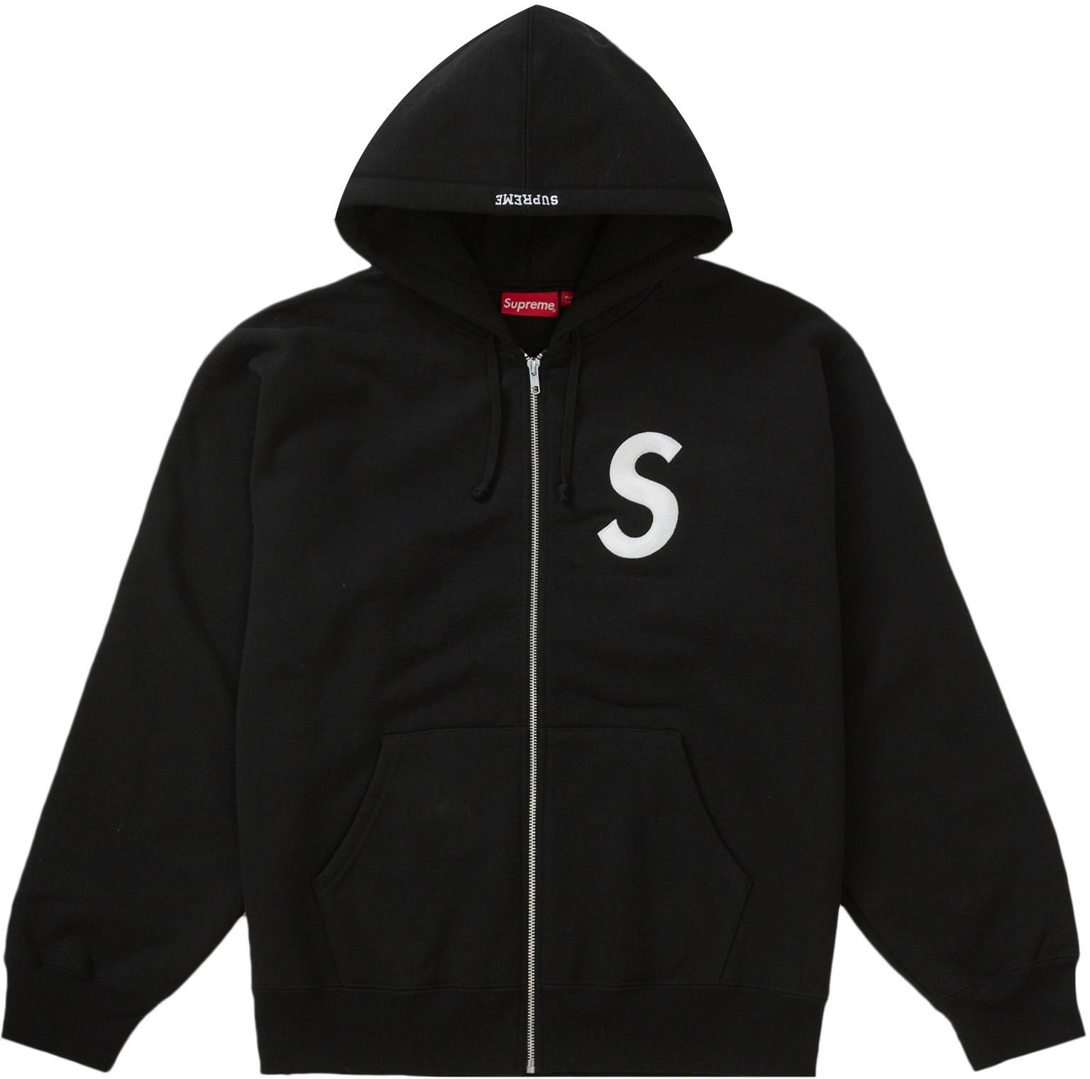 Supreme S Logo Zip Up  Hooded Swetshirtグレー