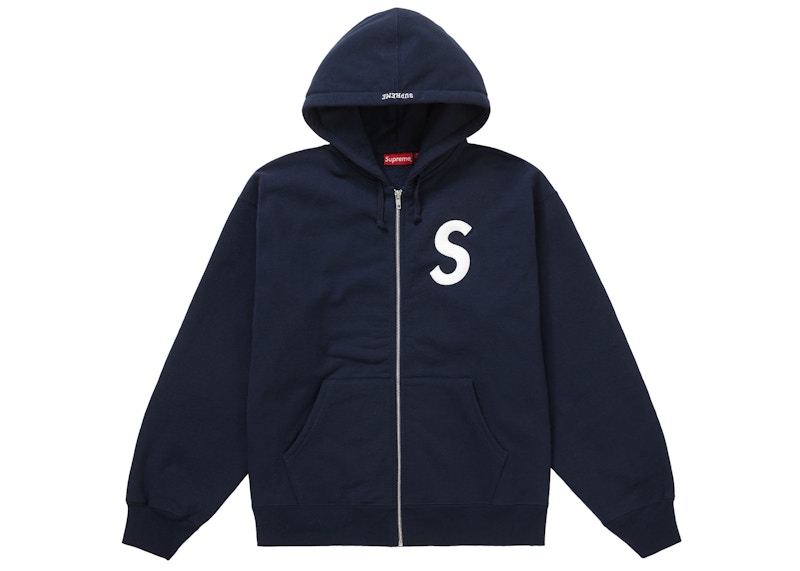 Buy Supreme WINDSTOPPER Zip Up Hooded Sweatshirt Washed Navy