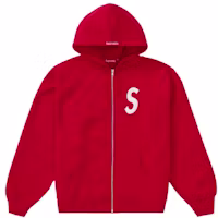 Supreme S Logo Zip Up Hooded Sweatshirt Red Supreme S Logo Zip Up Hooded Sweatshirt Red