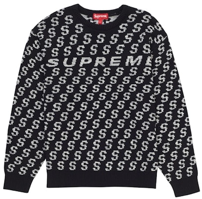 Supreme S Repeat Sweater Black Buy Supreme S Repeat Sweater Black