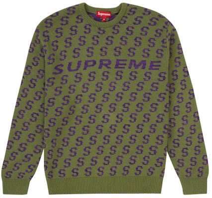 Supreme S Repeat Sweater Olive Buy Supreme S Repeat Sweater Olive
