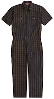 Supreme S/S Coverall Navy Plaid Supreme S/S Coverall Navy Plaid