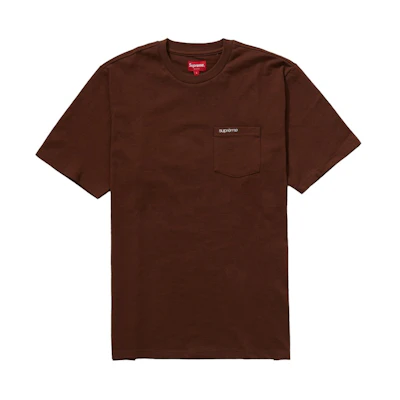 Supreme S/S Pocket Tee (FW21) Brown
