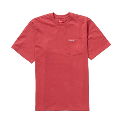 Supreme S/S Pocket Tee (FW21) Red