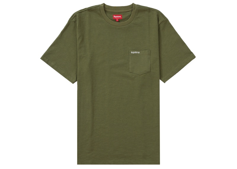 Buy Supreme S/S Pocket Tee (FW22) Olive