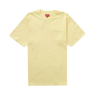 Supreme S/S Pocket Tee (FW22) Pale Yellow