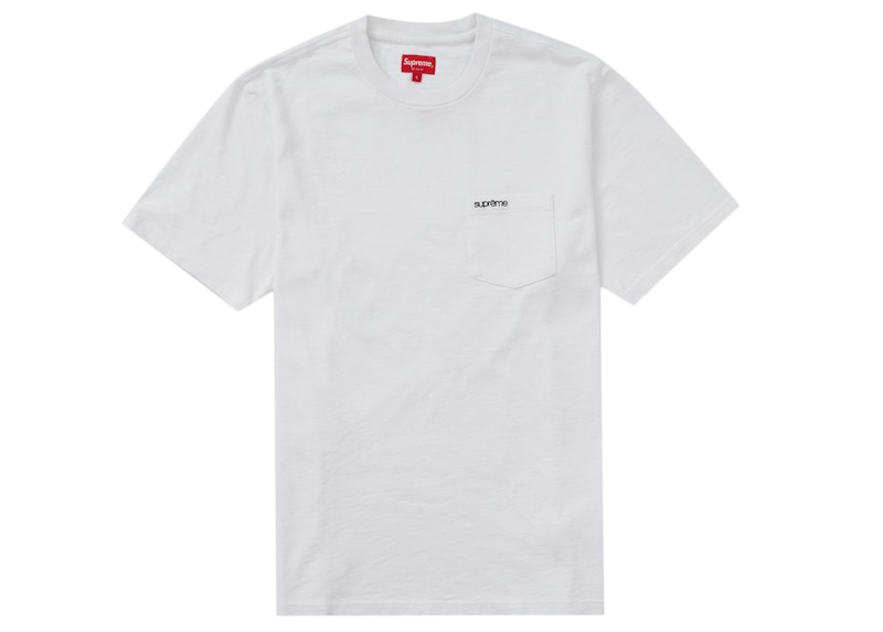 Buy Supreme 秋冬款短袖口袋T恤 (FW22) 白色