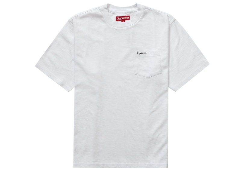 Buy Supreme Camiseta Blanca de Bolsillo S/S (FW23)