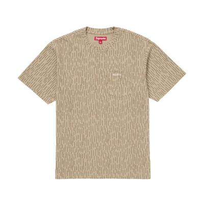 Supreme S/S Pocket Tee (FW24) Tan Raindrop