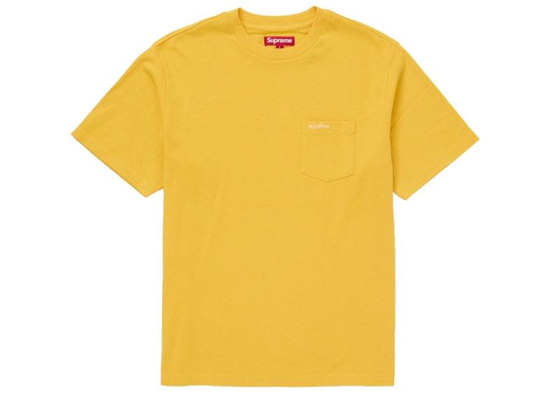 Supreme S/S Pocket Tee (FW24) Yellow