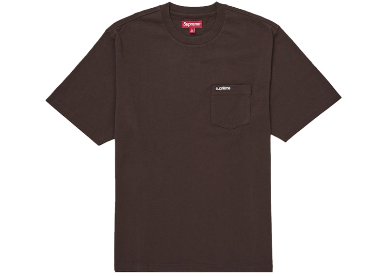 Supreme S/S Pocket Tee (FW25) Dark Brown