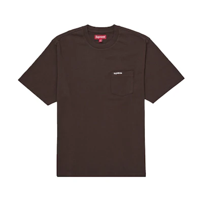 Supreme S/S Pocket Tee (FW25) Dark Brown