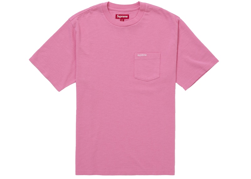Supreme S/S Pocket Tee (FW25) PinkWhite