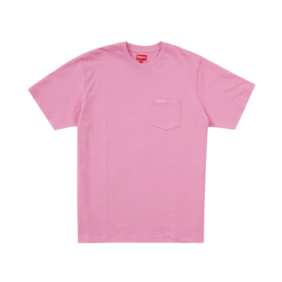 Supreme S/S Pocket Tee (SS22) 'Bright Pink'