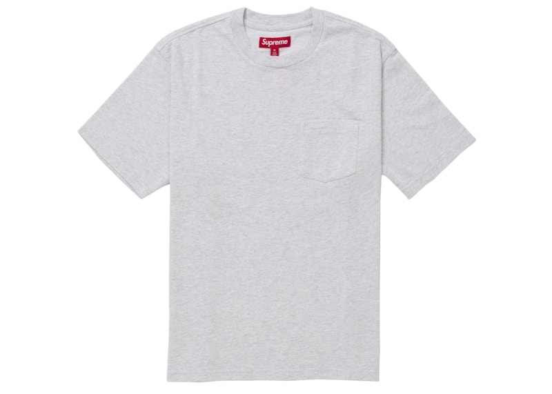 Supreme S/S Pocket Tee (SS25) Heather Grey