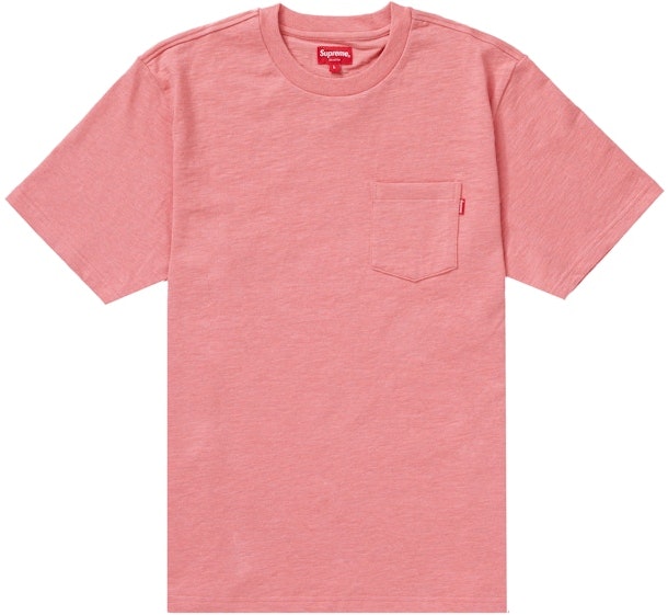 supreme-s-s-pocket-tee-heather-coral