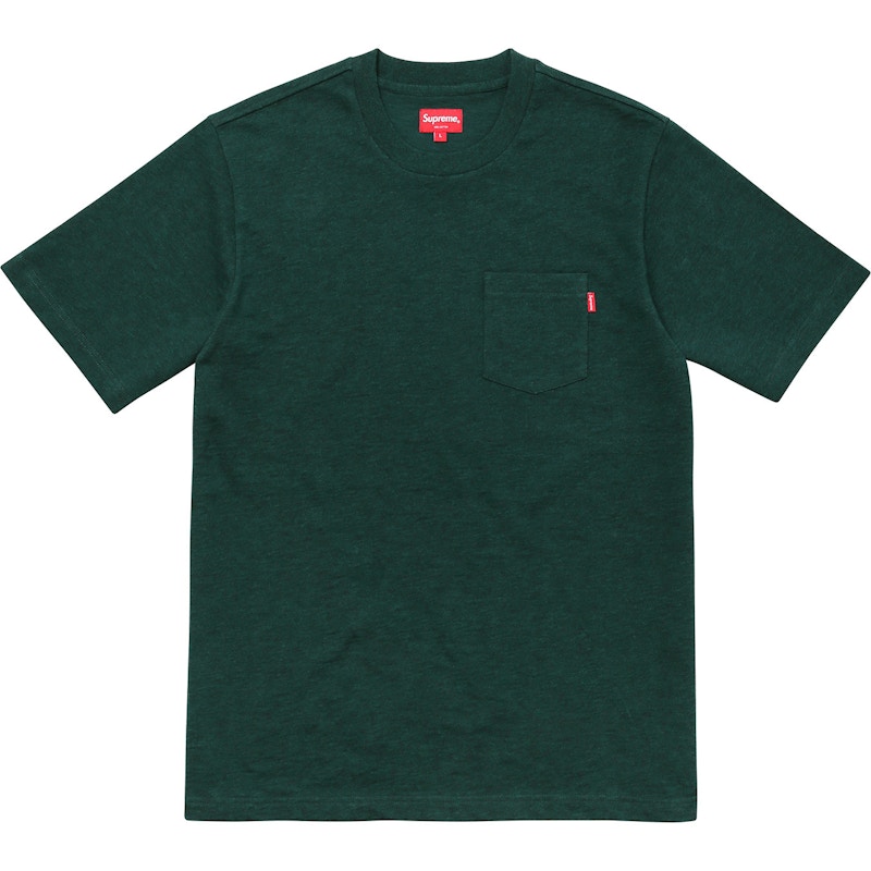 Supreme S/S Pocket Tee Heather Dark Green