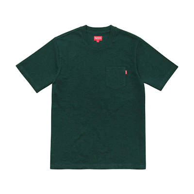 Supreme S/S Pocket Tee Heather Dark Green