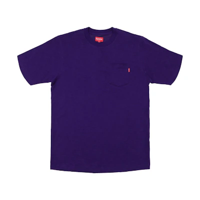 Supreme S/S Pocket Tee Heather Dark Purple
