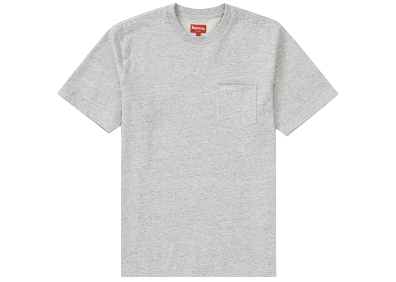 Buy Supreme Camiseta Bolsillo S/S Heather Grey (SS21)