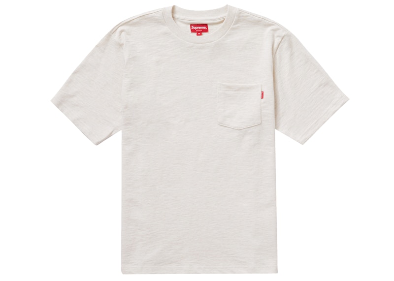 Supreme S/S Pocket Tee Heather Natural