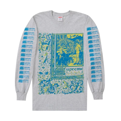 Supreme Saint Sebastian L/S Tee Ash Grey