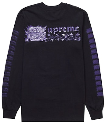 Supreme Saint Sebastian L/S Tee Hitam Order Supreme Saint Sebastian L/S Tee Hitam